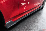  2019-2023 BMW 3 Series G20 BKSS Style Carbon Fiber Side Skirts Under Board - DarwinPRO Aerodynamics 
