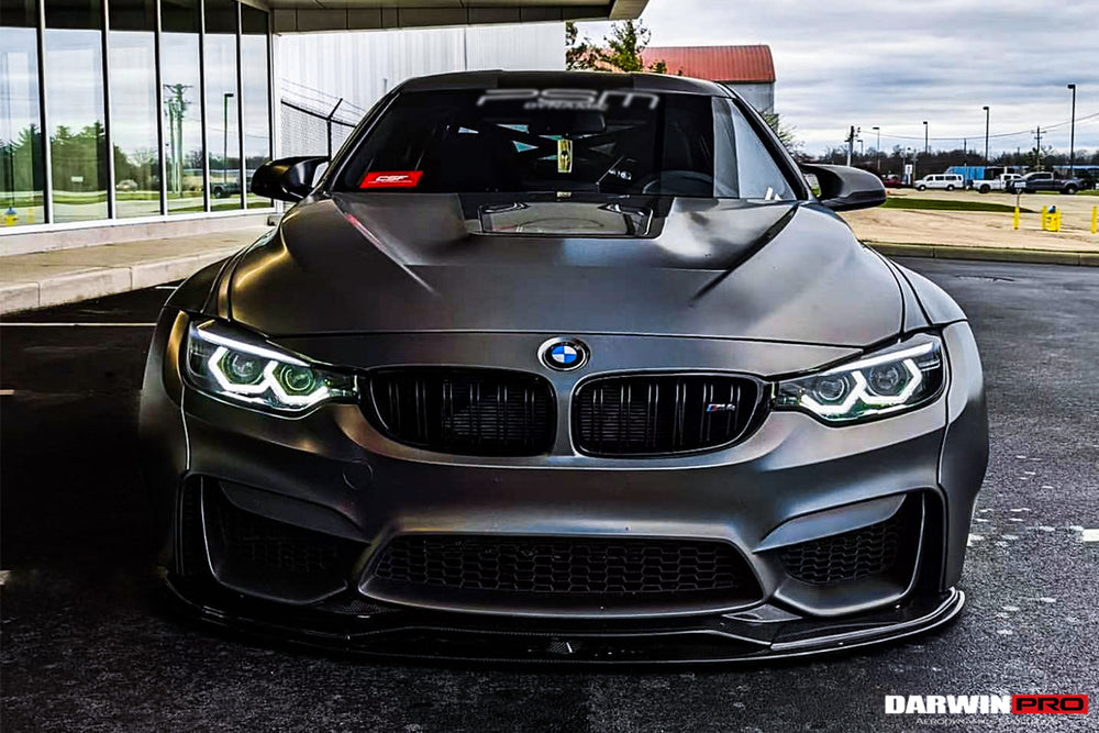 2014-2020 BMW M3/M4 IMP Performance Partial Carbon Fiber Hood - DarwinPRO Aerodynamics