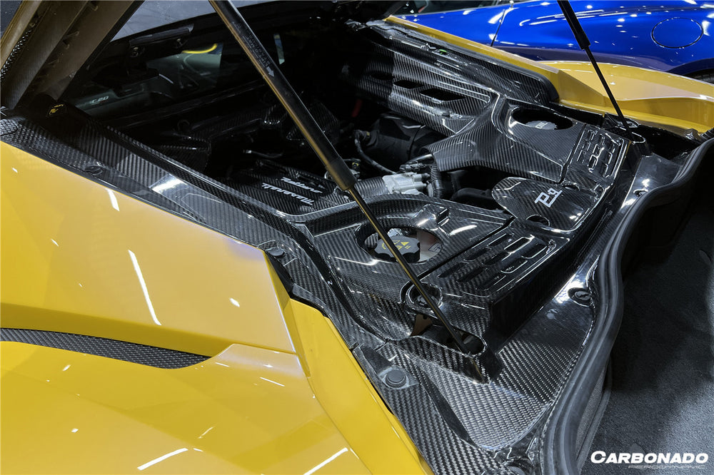 2020-UP Maserati MC20 Dry Carbon Fiber Engine Bay Room Interior - Carbonado