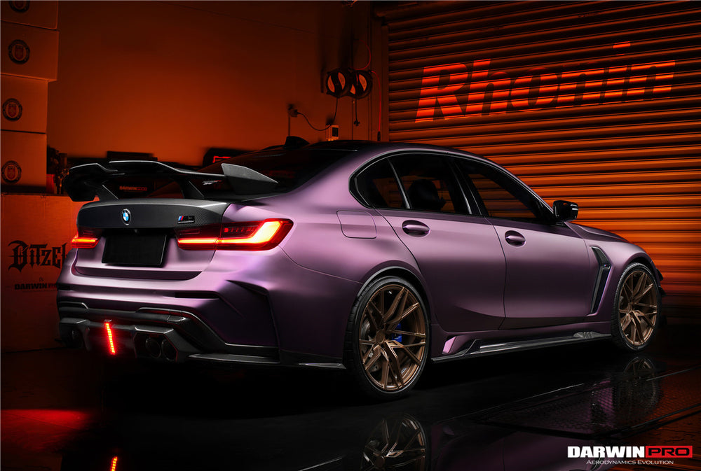 2021-UP BMW M3 G80 BKSSII Style Rear Bumper W/ Exhaust Tips - DarwinPRO Aerodynamics