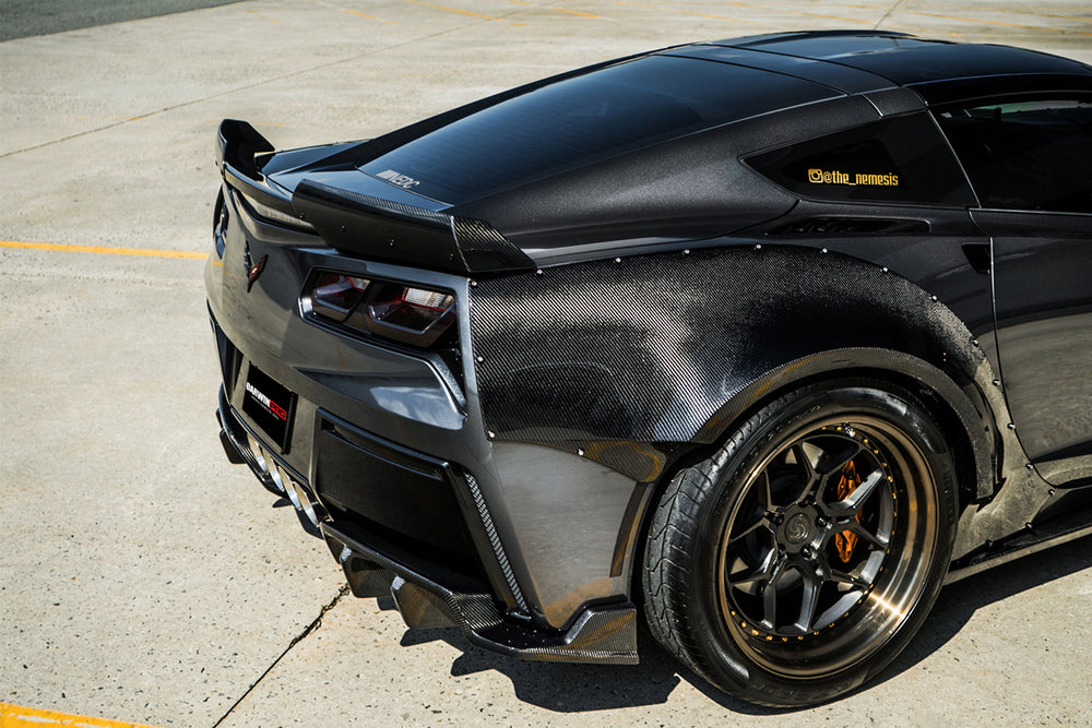 2013-2019 Corvette C7 Z51 Z06 Grandsport Carbon Fiber Trunk Spoiler - DarwinPRO Aerodynamics