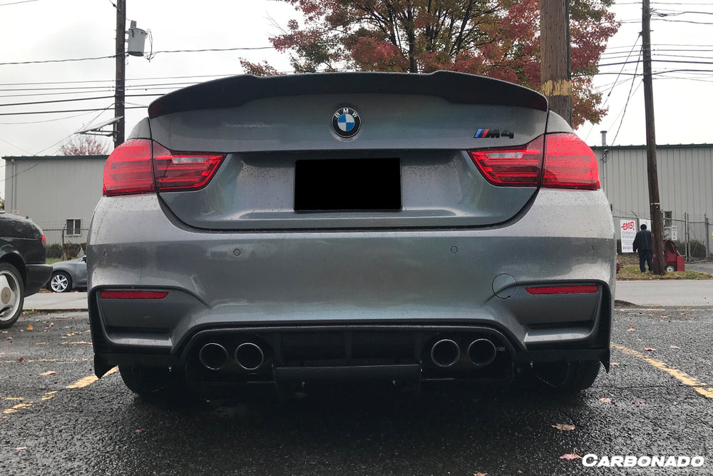 2014-2020 BMW M3 F80 & M4 F82 VA Style Carbon Fiber Rear Lip - Carbonado