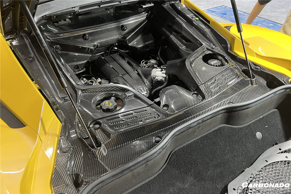 2020-UP Maserati MC20 Dry Carbon Fiber Engine Bay Room Interior - Carbonado
