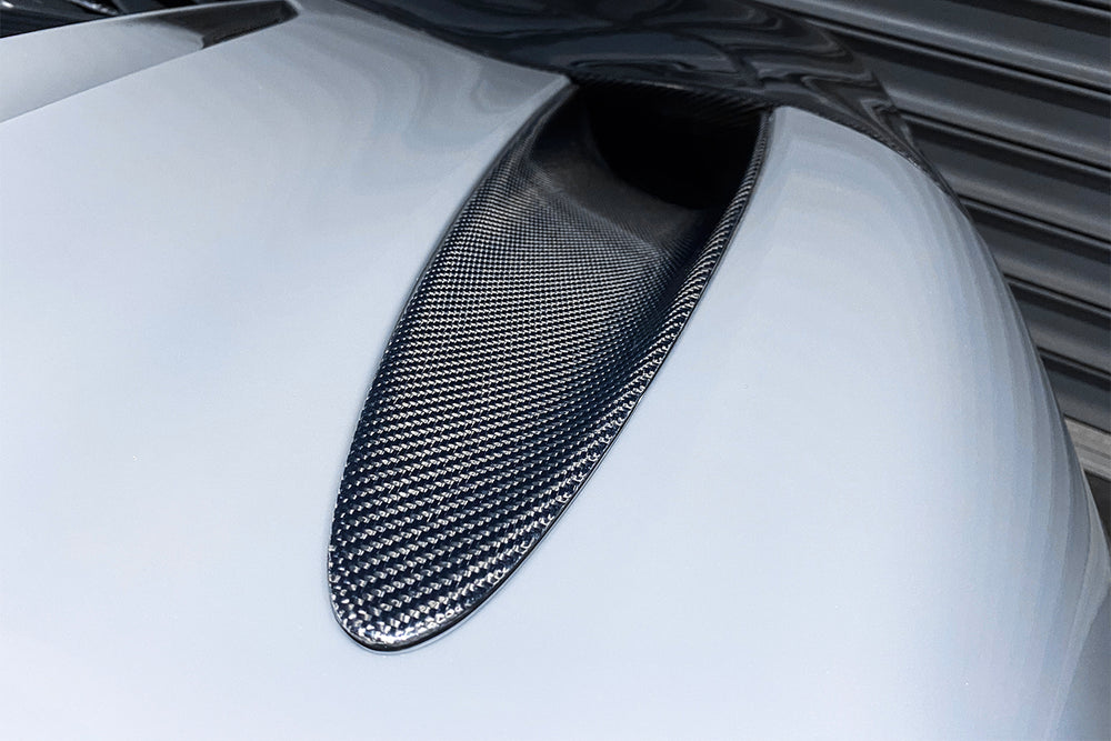 2017-2021 McLaren 720s Dry Carbon Fiber Rear Trunk Air Intake Vents Replacement