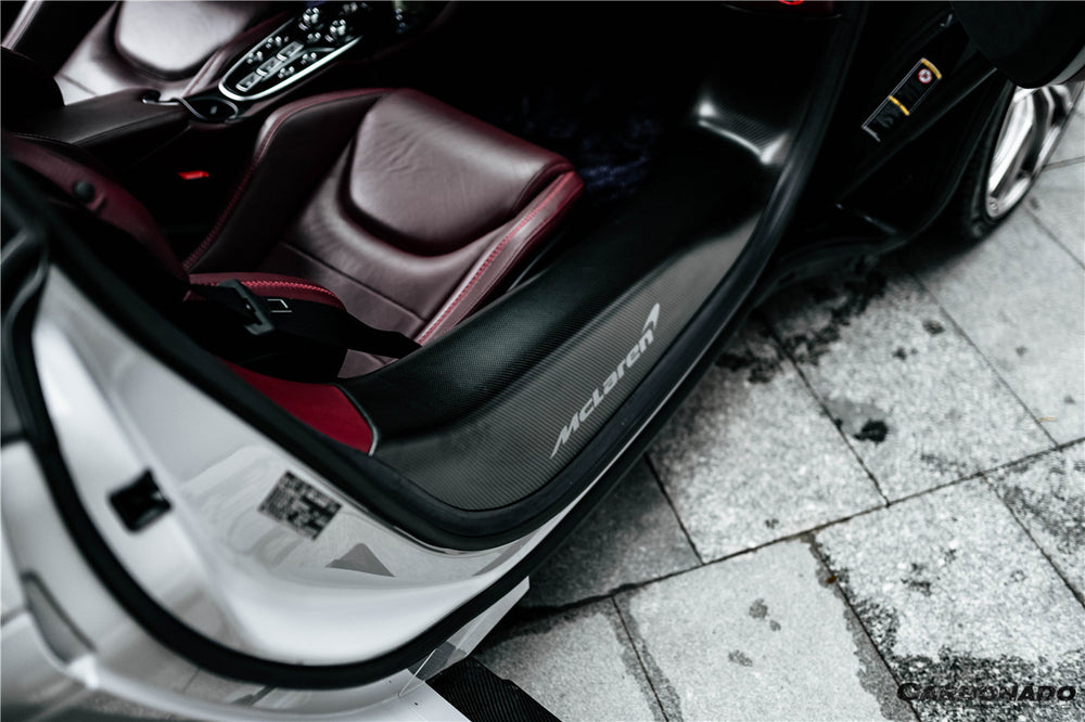 2020-2023 McLaren GT WP Style Dry Carbon Fiber Door Sills Trim - Carbonado