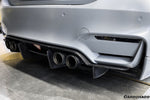  2014-2020 BMW M3 F80 & M4 F82 SM Style Carbon Fiber Rear Diffuser - Carbonado 