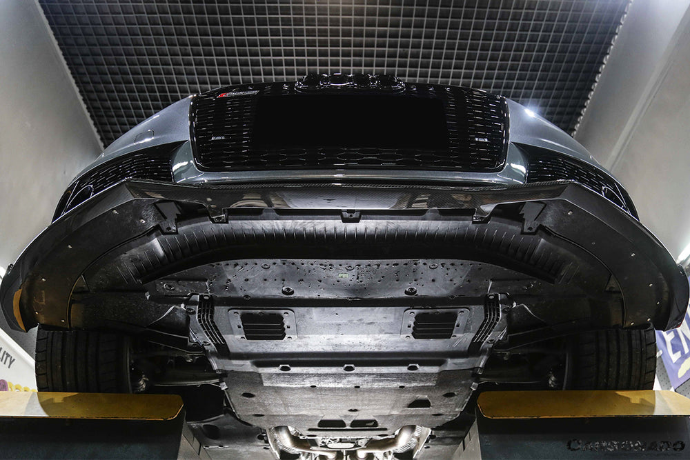2013-2018 Audi RS6 Avant BS Style Carbon Fiber Front Lip - Carbonado