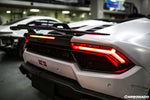  2015-2025 Lamborghini Huracan LP610 & LP580 & EVO & Tecnica VRS-II Style Carbon Fiber Trunk Spoiler with Base 