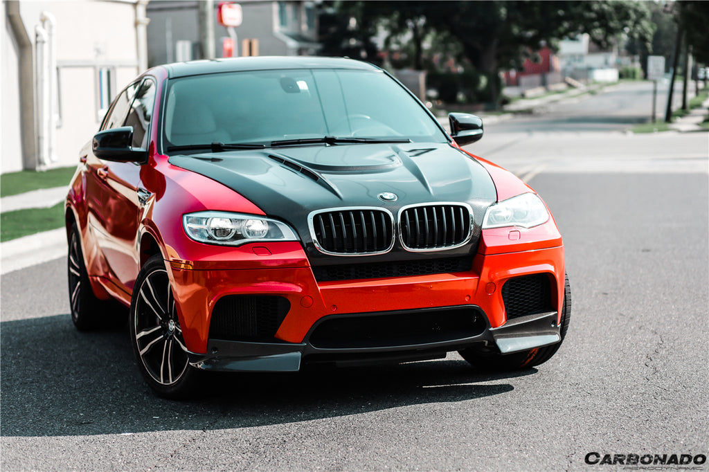 2009-2014 BMW E70 E71 X5M X6M AK Style Carbon Fiber Front Lip