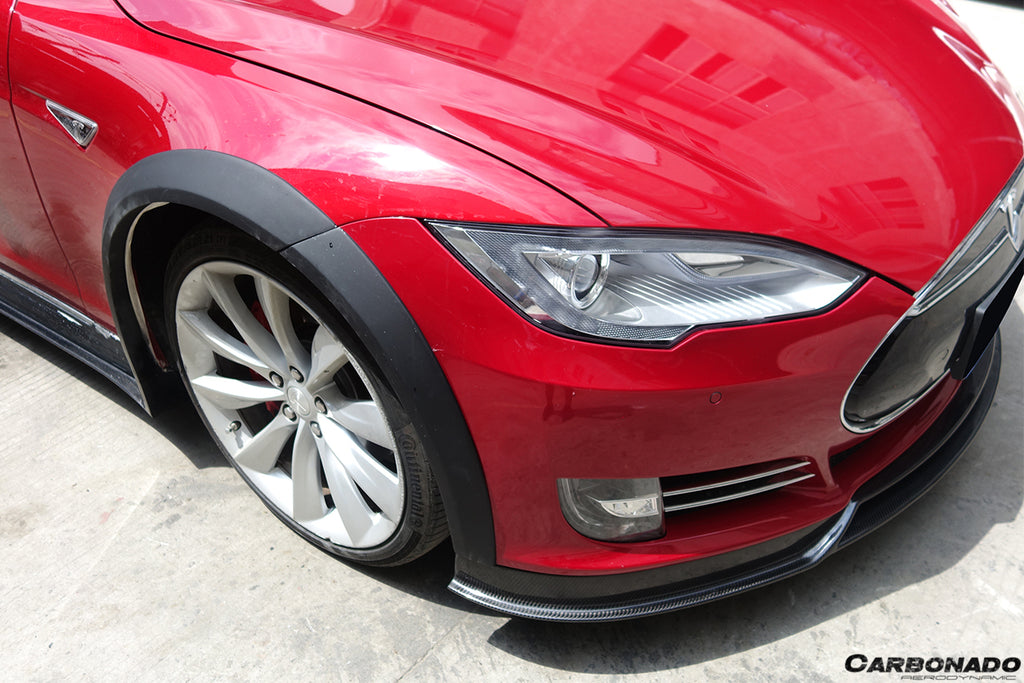 2012-2015 Tesla S Pre-facelift RS Style Carbon Fiber Front Lip