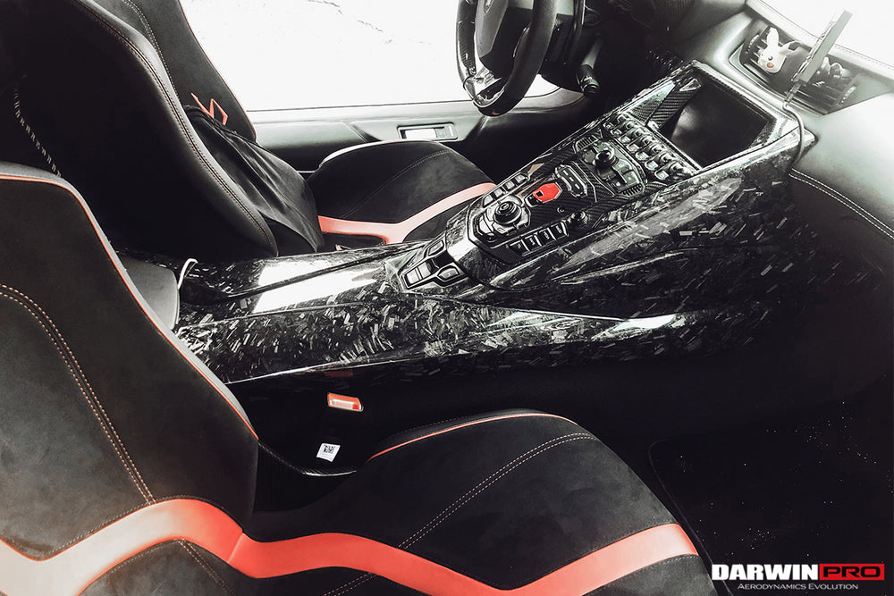2013-2016 Lamborghini Aventador LP700 Roadster Carbon Fiber Center Control Surround Panel - DarwinPRO Aerodynamics