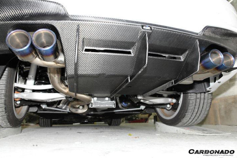 2008-2013 BMW 1M RZ Style Carbon FIber Rear Lip/Diffuser