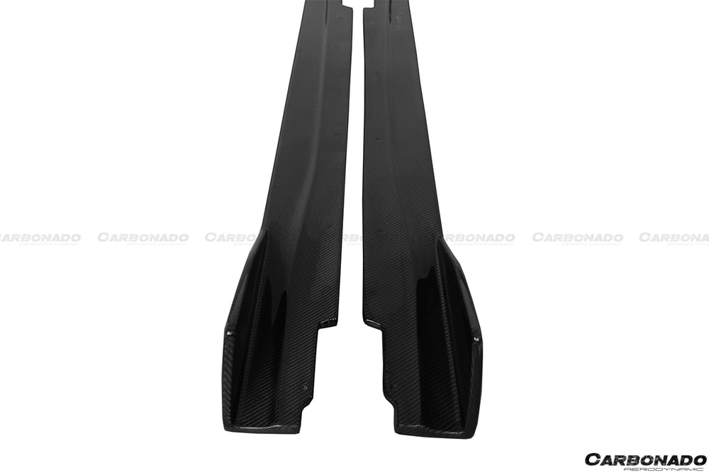 2012-2017 Ferrari F12 Berlinetta DC Style Carbon Fiber  Side Skirts - Carbonado