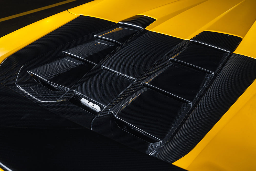 2019-2022 Lamborghini Huracan EVO Spyder OD Style Dry Carbon Engine Trunk Hood - DarwinPRO Aerodynamics