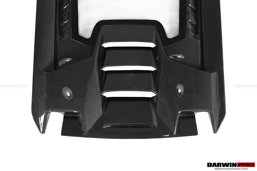 2019-2022 Lamborghini Huracan EVO Coupe Performante Style Carbon Trunk Spoiler and Engine Hood - DarwinPRO Aerodynamics