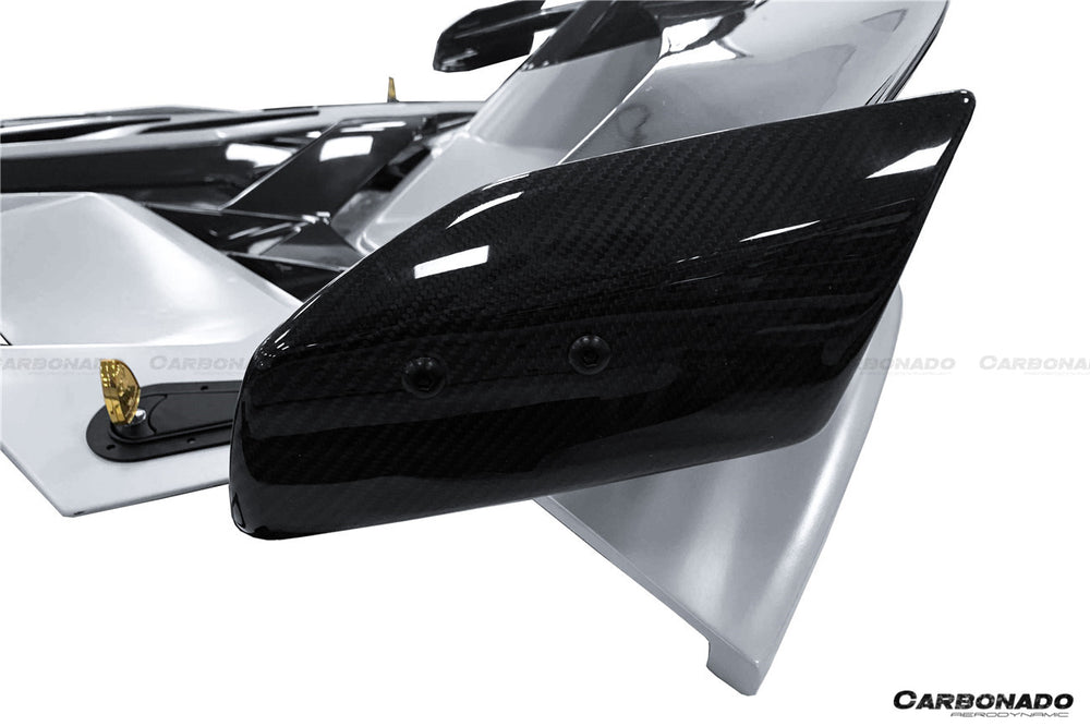 2011-2021 Lamborghini Aventador LP700 LP740 LP750 Coupe/Roadster SVJ Style Part DRY Carbon Fiber Engine Hood And Wing - Carbonado