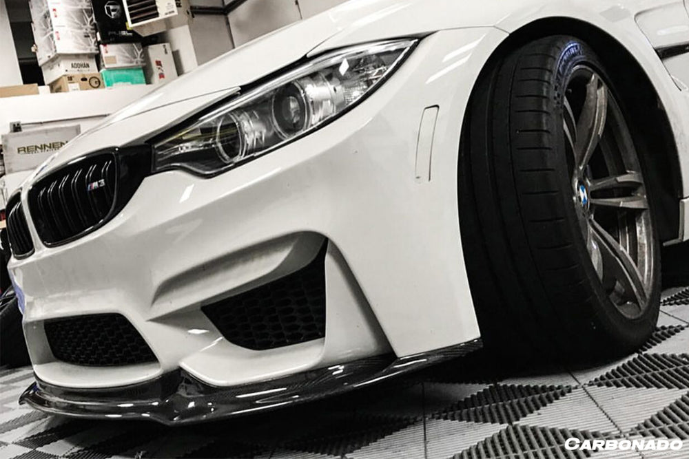 2014-2020 BMW M3 F80 M4 F82 VRS Style Carbon Fiber Front Lip - Carbonado