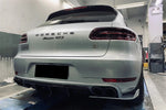  2014-2017 Porshe Macan GTS & Turbo & S ATS Style Carbon Fiber Rear Diffuser with Winglets 