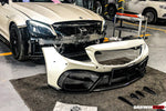  2015-2021 Mercedes Benz W205 C63/S AMG Coupe IMP Performance Partial Carbon Fiber Front Bumper - DarwinPRO Aerodynamics 
