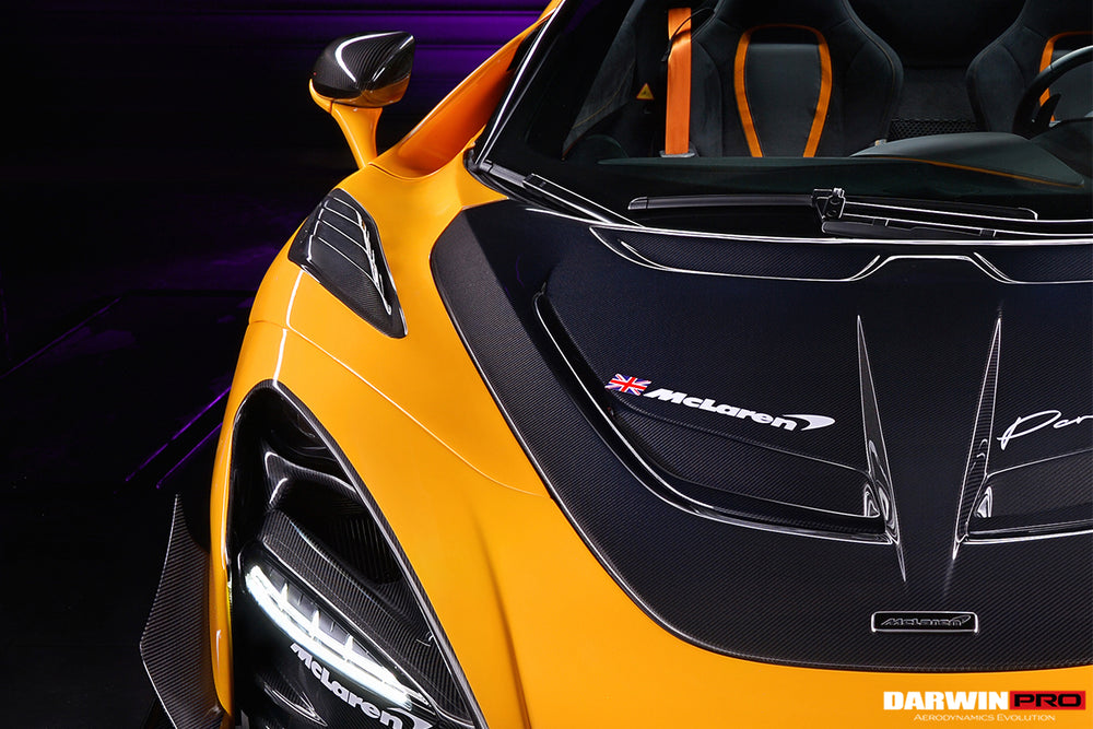 2017-2021 McLaren 720s Se²NWB Style Carbon Fiber Hood - DarwinPRO Aerodynamics