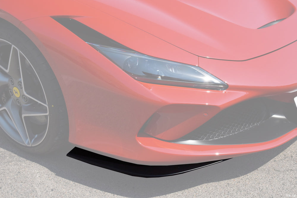 2019-UP Ferrari F8 OE Style Autoclave Carbon Fiber Front Bumper Side Splitter - DarwinPRO Aerodynamics