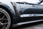  2014-2017 Ford Mustang Rsh Style Carbon Fiber Quarter Panel Side Scoops - Carbonado 