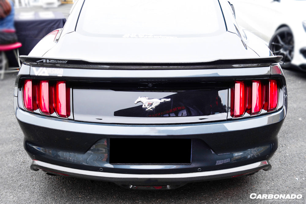 2014-2021 Ford Mustang Rsh Style Carbon Fiber Turnk Spoiler - Carbonado