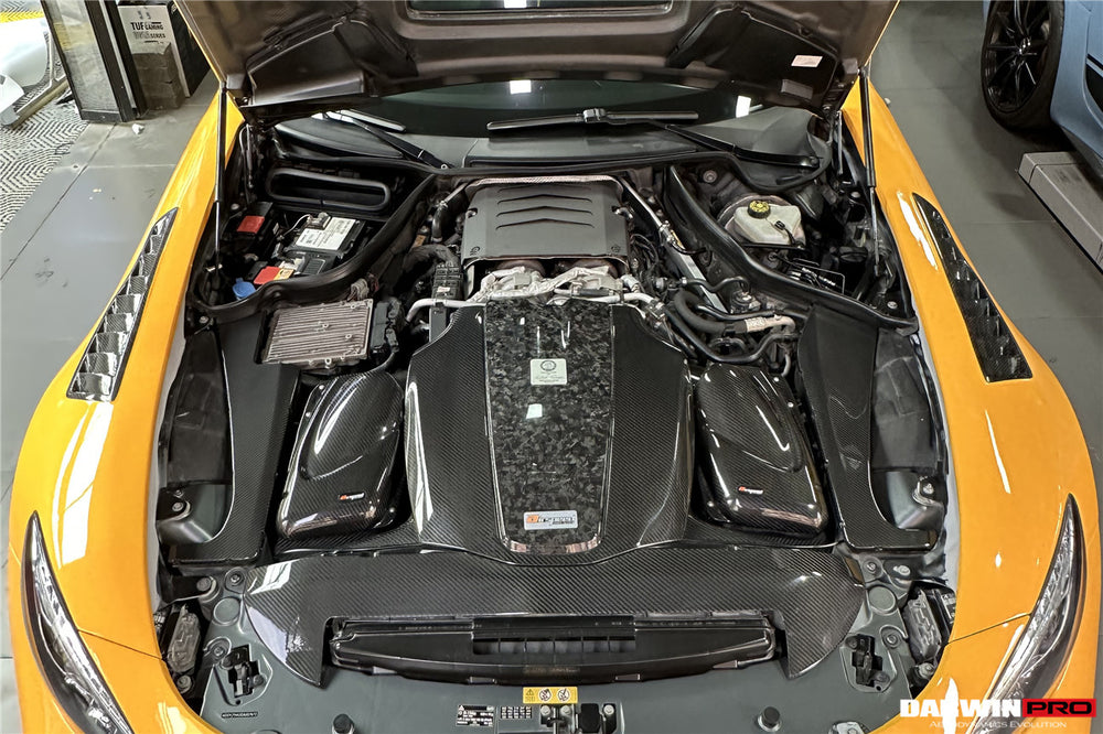 2015-2020 Mercedes Benz AMG GT/GTS Autoclave Carbon Fiber Radiator Cover Repalcement - DarwinPRO Aerodynamics