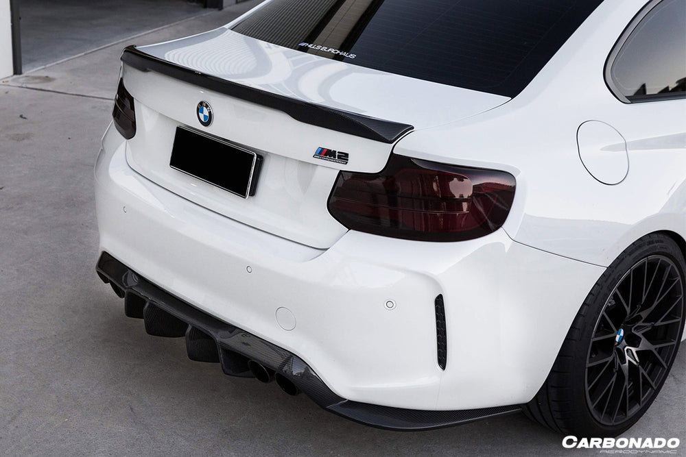2016-2020 BMW M2 F87 VRS Style Carbon FIber Rear Lip - Carbonado