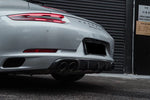  2016-2019 Porsche 911 991.2 Carrera/Targa/S/4S/GTS OD Style Quad Exhaust Rear Lip - Carbonado 