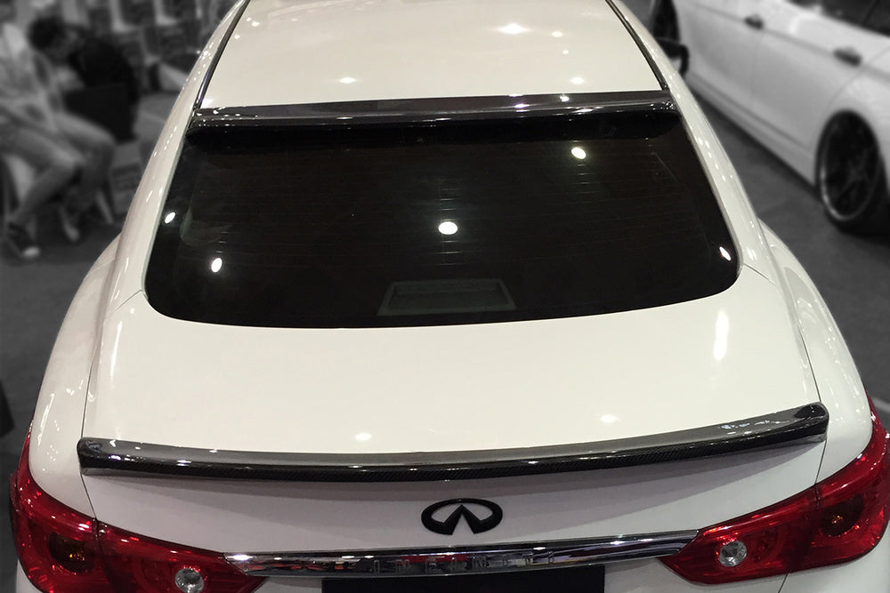 2014-2022 Infiniti Q50 Sedan SN Style Roof Spoiler - Carbonado