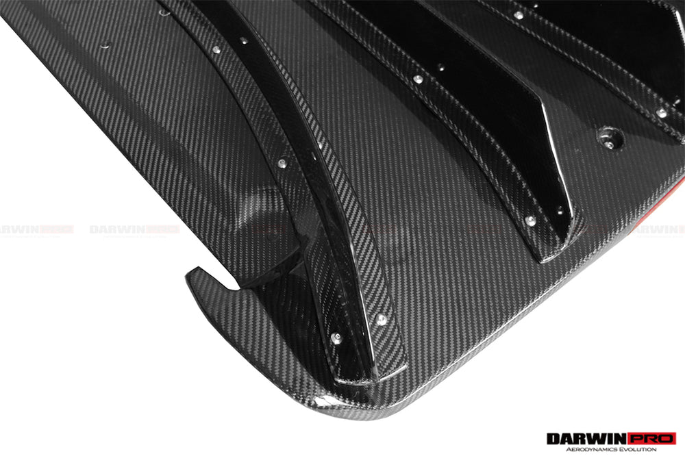 2012-2022 Nissan GTR R35 DBA/EBA NSM Style Carbon Fiber Rear Diffuser w/ LED Light - DarwinPRO Aerodynamics