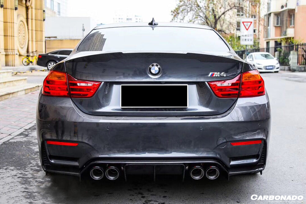 2014-2020 BMW M3 F80 M4 F82 VRS Style Carbon Fiber Rear Diffuser - Carbonado