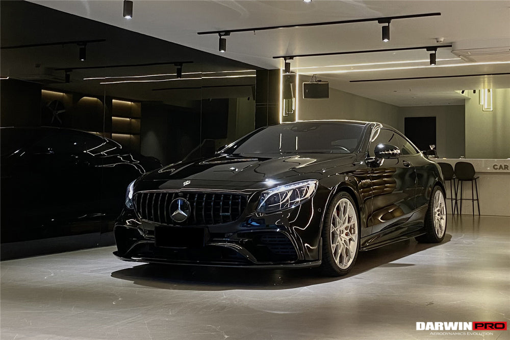 2018-2021 Mercedes Benz C217 S63/S65 AMG Coupe BKSS Style Carbon Fiber Front Lip - DarwinPRO Aerodynamics