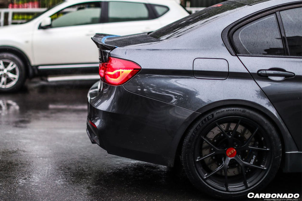 2014-2020 BMW M3 F80 / 3 Series F30 F35 VRS Style Carbon Fiber Trunk Spoiler - Carbonado