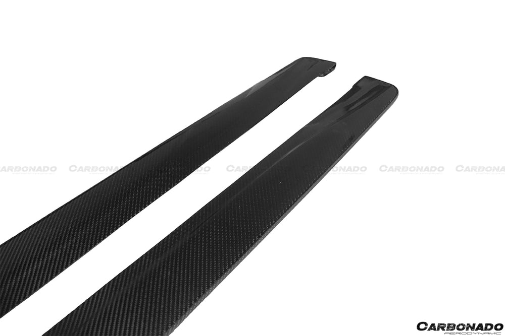 2014-2020 BMW M4 F82 VA Style Carbon Fiber Side Skirts - Carbonado