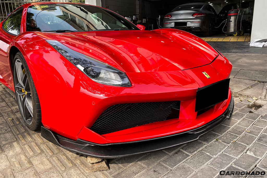 2015-2020 Ferrari 488 GTB RS Style Carbon Fiber Front Lip