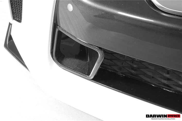 Darwinpro 2017-2022 Nissan GTR R35 EBA BKSS Style Carbon Fiber Front Bumper  Vents
