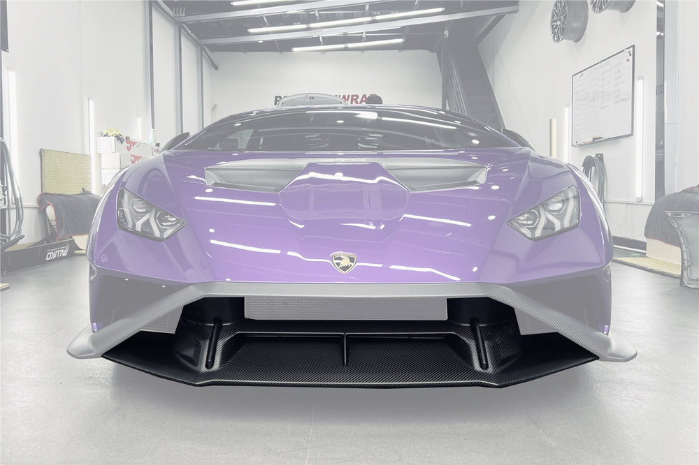 2021-UP Lamborghini Huracan STO Dry Carbon Fiber Down-Front Lip - Carbonado