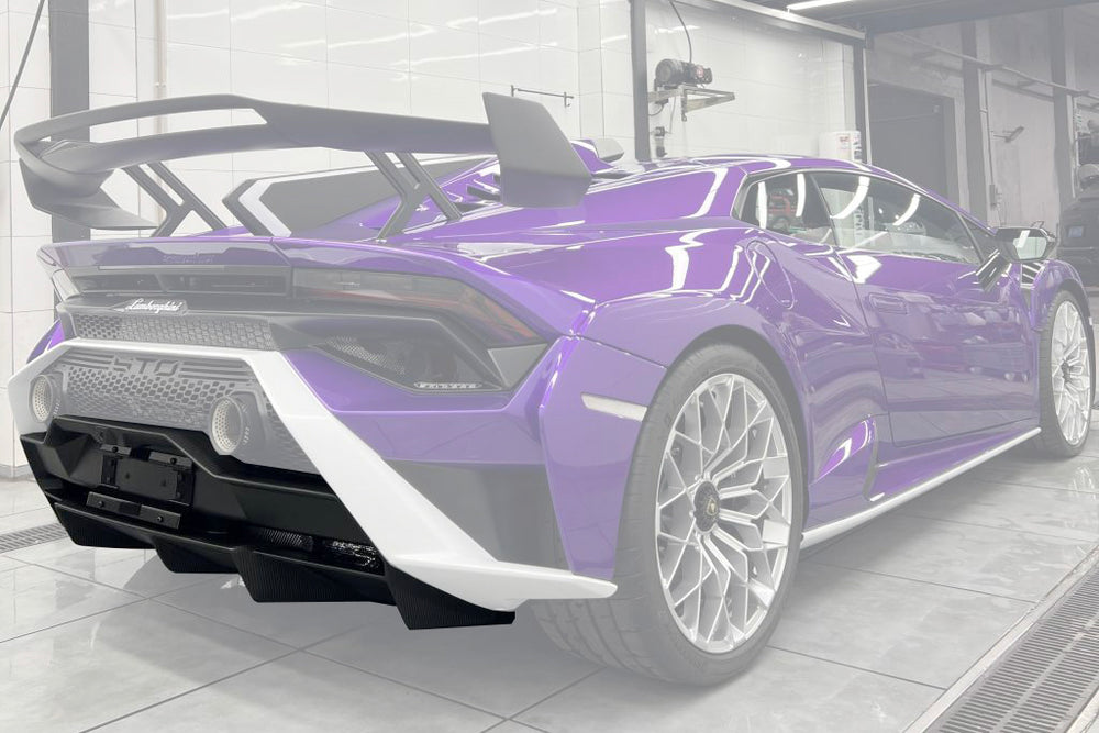 2021-UP Lamborghini Huracan STO Dry Carbon Fiber Rear Diffuser - Carbonado