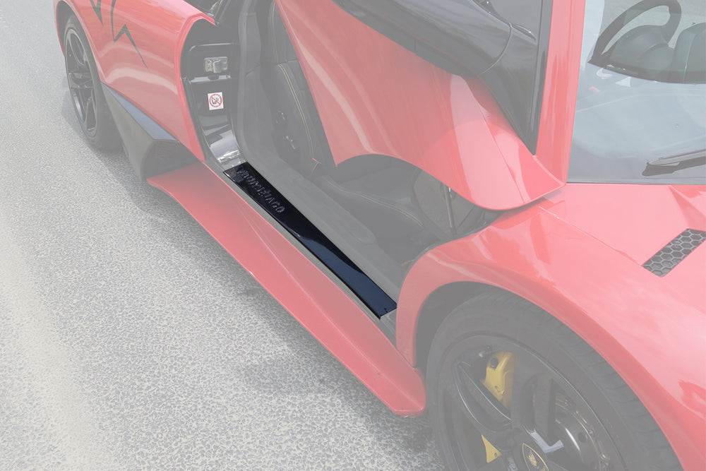 2001-2010 Lamborghini Murcielago SV Style Carbon Fiber Door Sills Steps Cover - DarwinPRO Aerodynamics