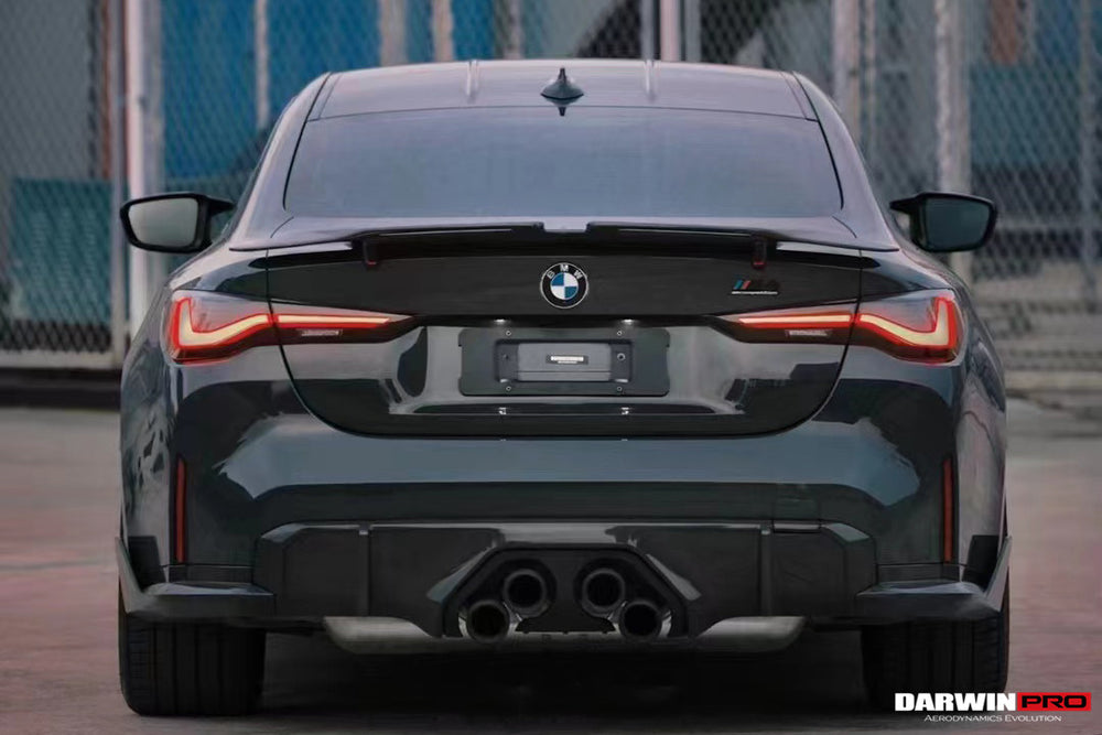 2021-UP BMW M4 G82/4 Series G22 BKSS Style Carbon Fiber Trunk Spoiler - DarwinPRO Aerodynamics