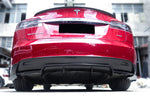  2012-2015 Tesla S Pre-facelift RS Style Carbon Fiber Rear Lip - Carbonado 