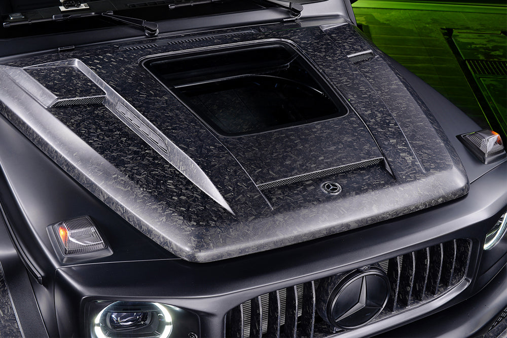2019-2023 Mercedes Benz W464 G-Class G Wagon G500 & G550 & G63AMG IMP Performance Partial Carbon Fiber Hood