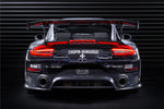  2016-2019 Porsche 911 991.2 Carrera /S GT2RS Style Partial Carbon Fiber Rear Bumper 