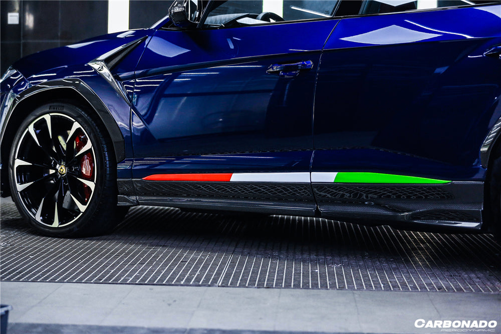 2018-2022 Lamborghini URUS TC Style Dry Carbon Fiber Side Skirts - Carbonado