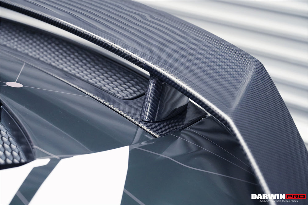 2016-2019 Audi R8 GEN2 V10 PLUS Coupe ONLY GT Style Carbon Fiber Trunk Wing w/ Base - DarwinPRO Aerodynamics