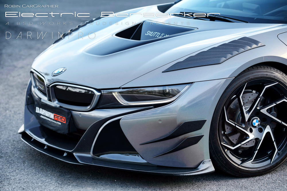 2014-2018 BMW i8 BZK Carbon Fiber Front Canards - DarwinPRO Aerodynamics