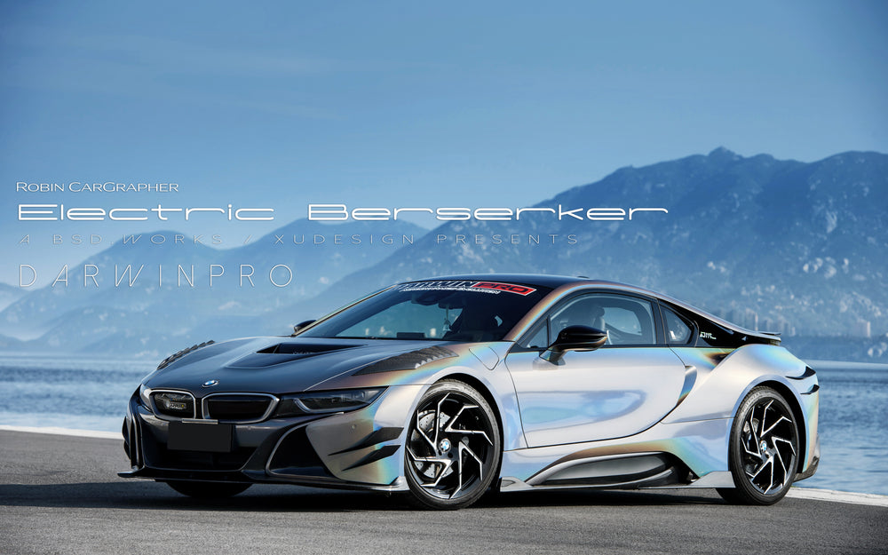 2014-2018 BMW i8 BZK Carbon Fiber Front Lip Splitter - DarwinPRO Aerodynamics