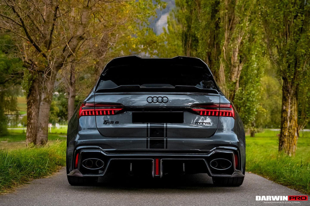 2019-2023 Audi RS6 Avant C8 IMP Performance Carbon Fiber Middle Spoiler - DarwinPRO Aerodynamics